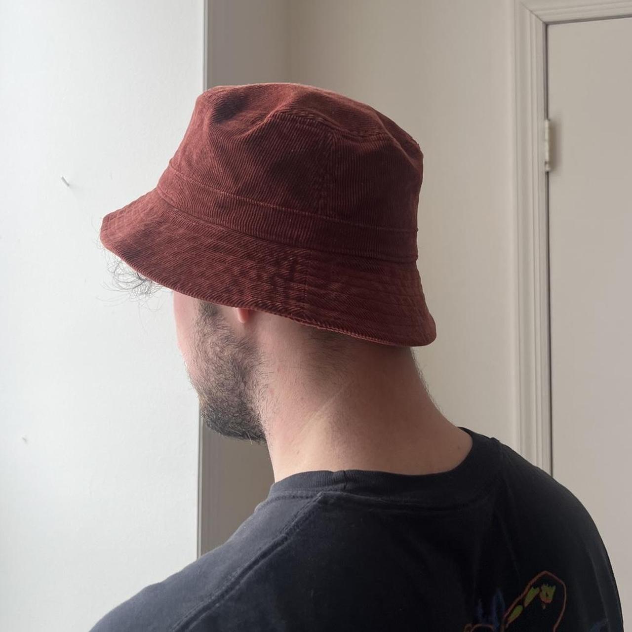 Raspberry Corduroy Cute Bucket Hat