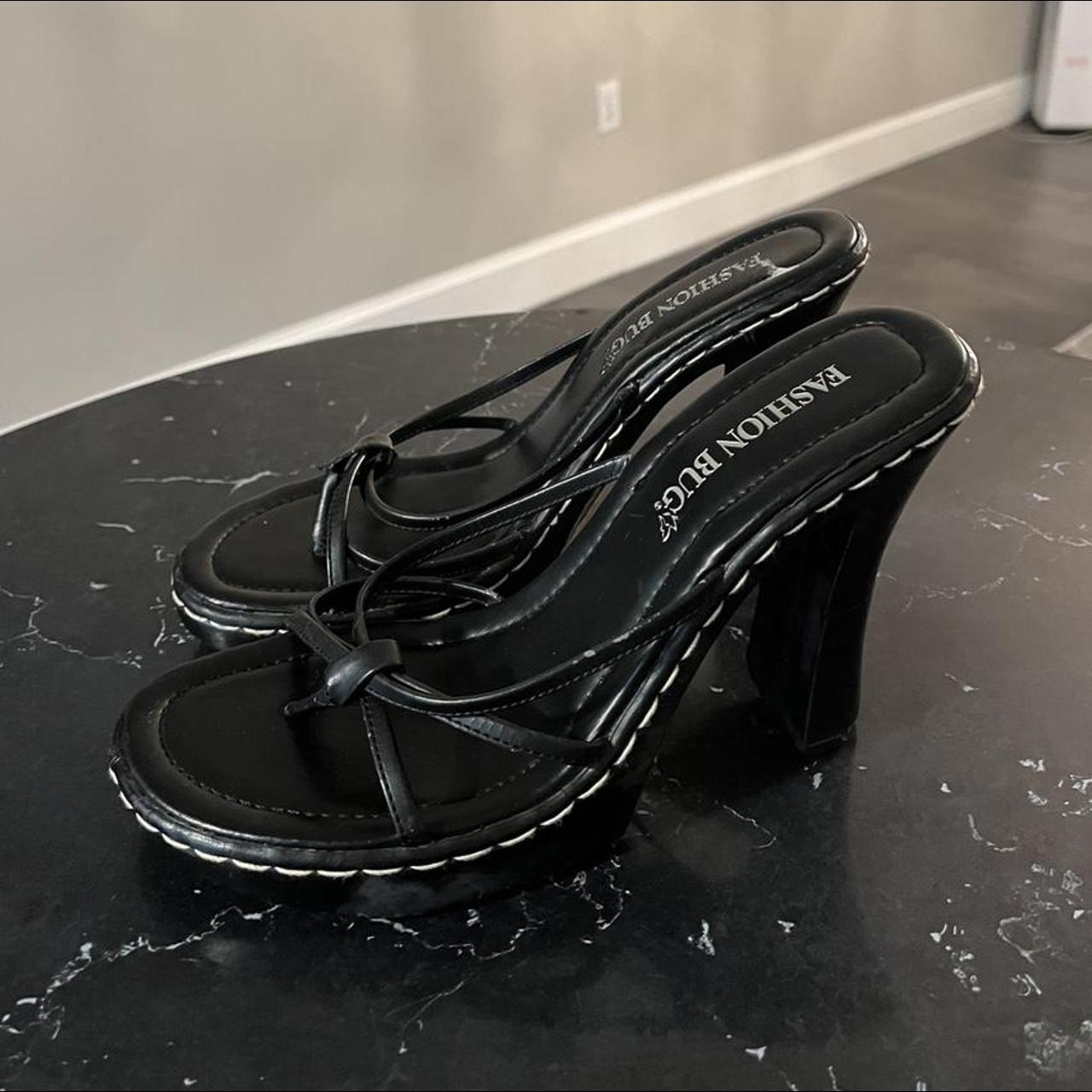 Women's Black Sandals | Depop