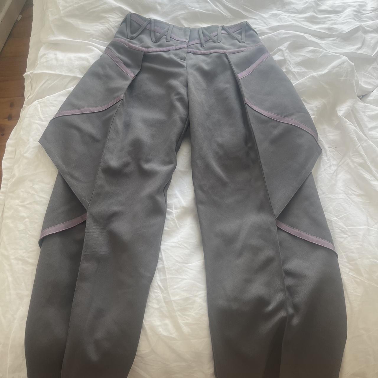 パンツ kiko kostadinov 23fw waterfall trousers Kiko Kostadinov Black Waterfall Trousers Kiko Kostadinov