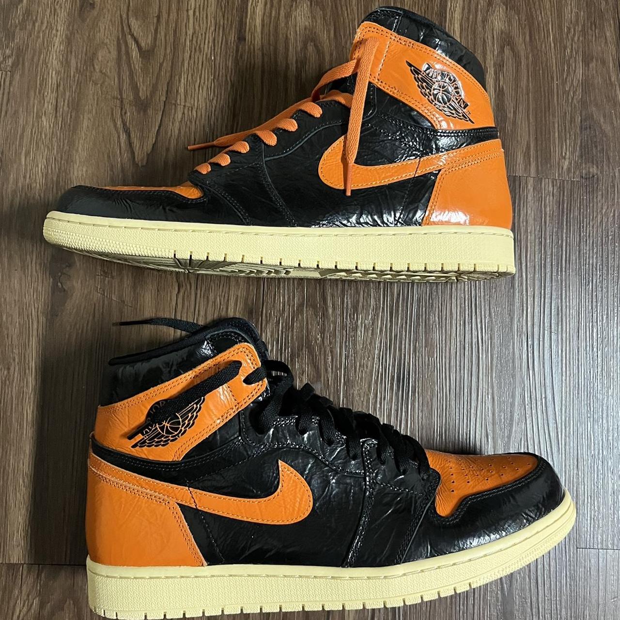 Nike Men's Orange and Black Trainers