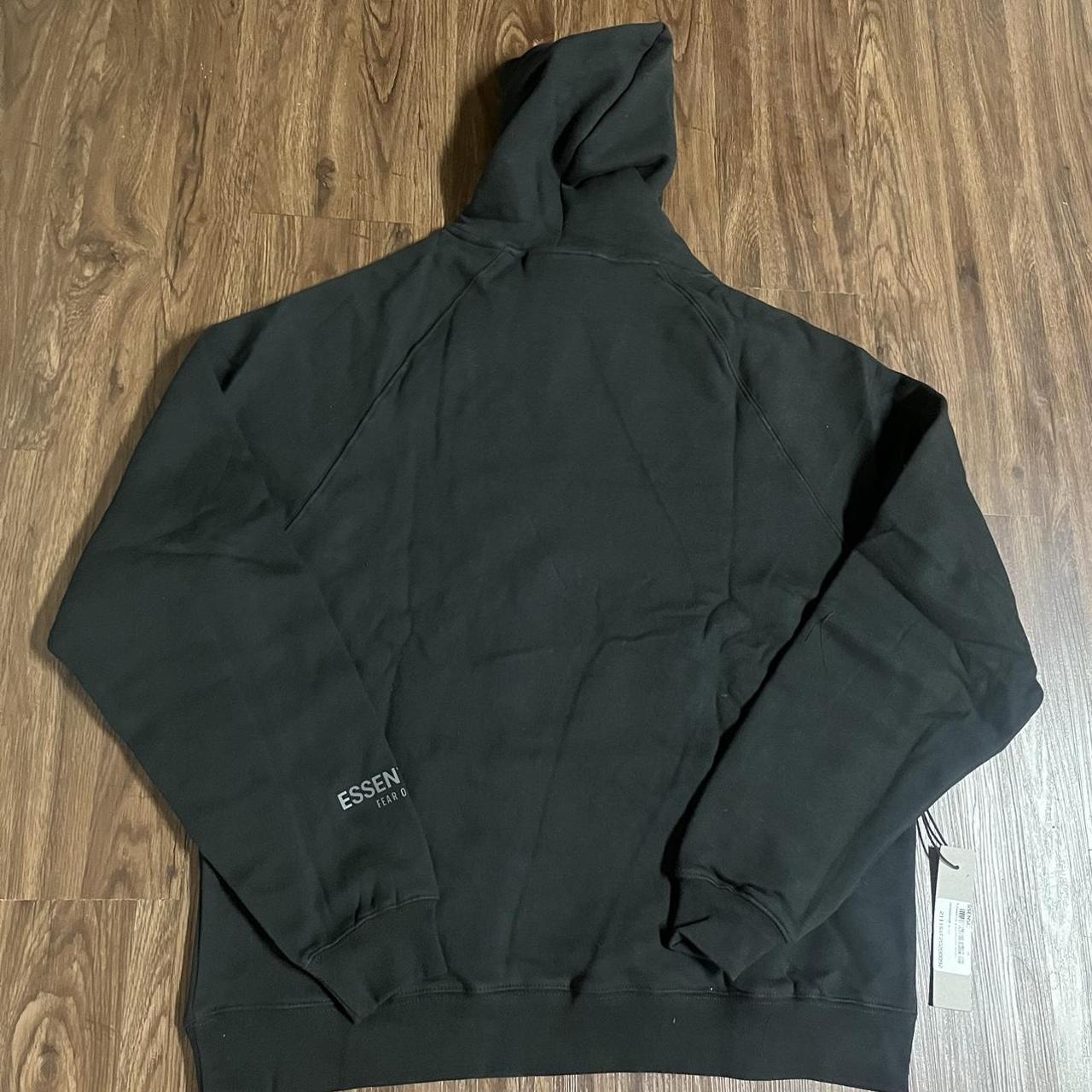 Essentials Men's Black Hoodie | Depop