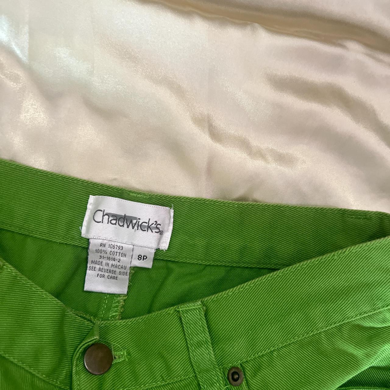 パンツ Brat Brat green denim pants size 8 medium Charli XCX | Depop