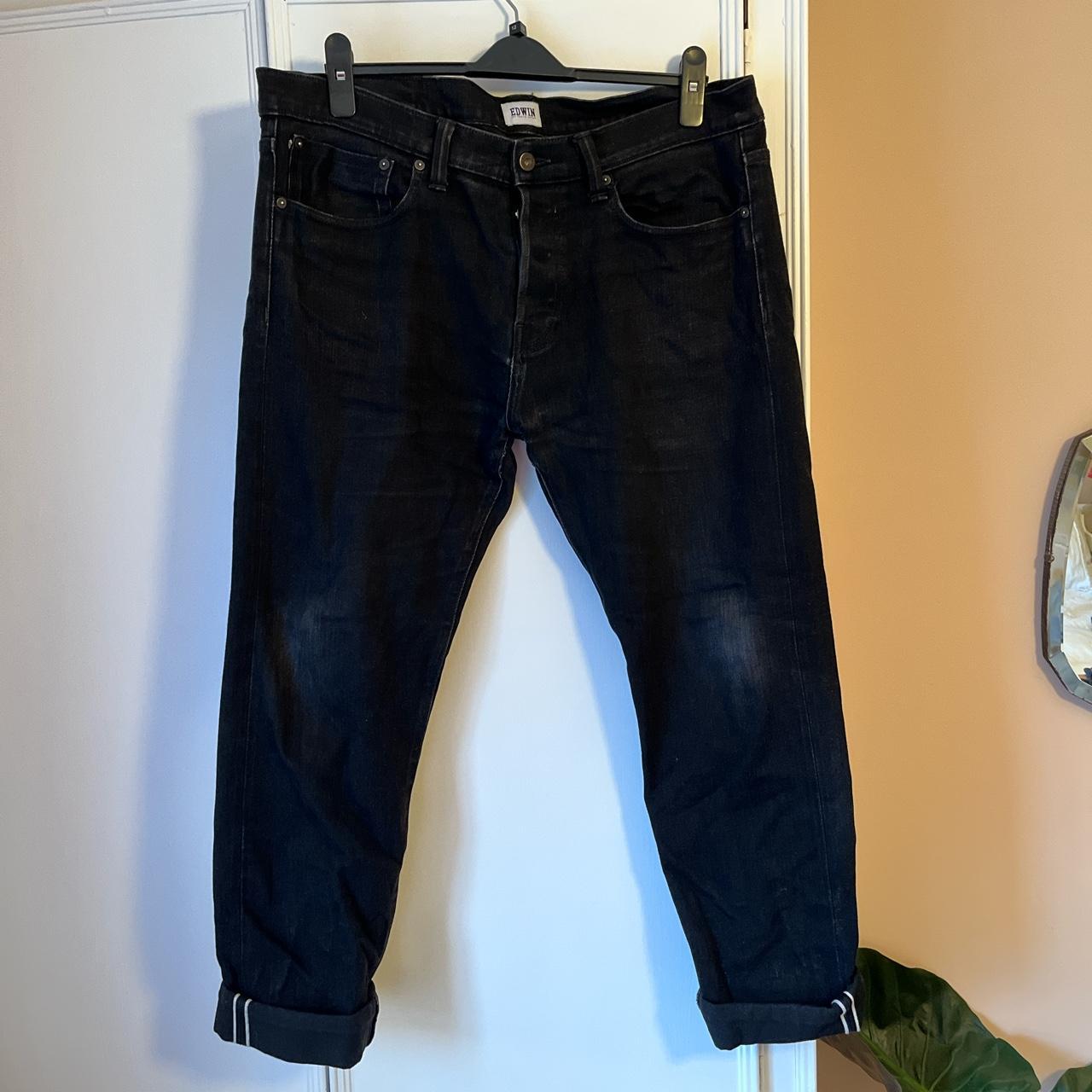 Edwin Men's Black Jeans | Depop