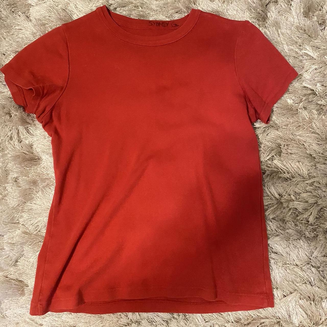 Red brandy melville t shirt