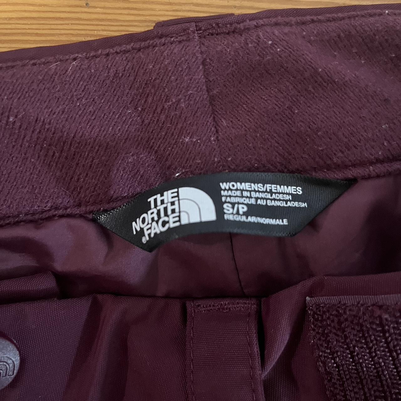 The North Face Maroon Women’s Ski Pants Size Small... - Depop