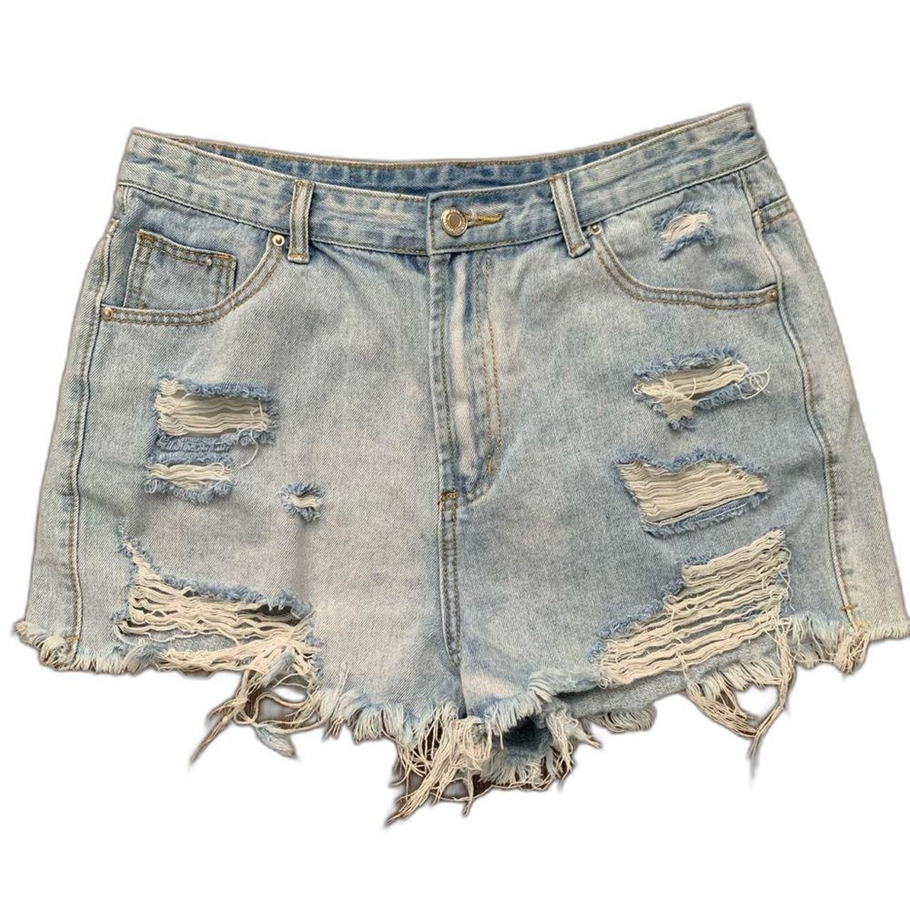 Source Unknown Women's Shorts - Blue - L – Size L… - image 1