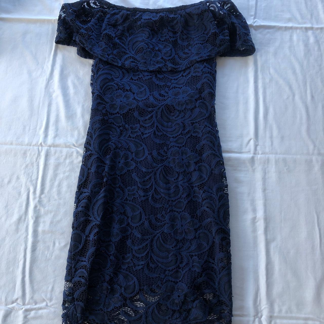 Select Fashion Women's Blue Dress | Depop