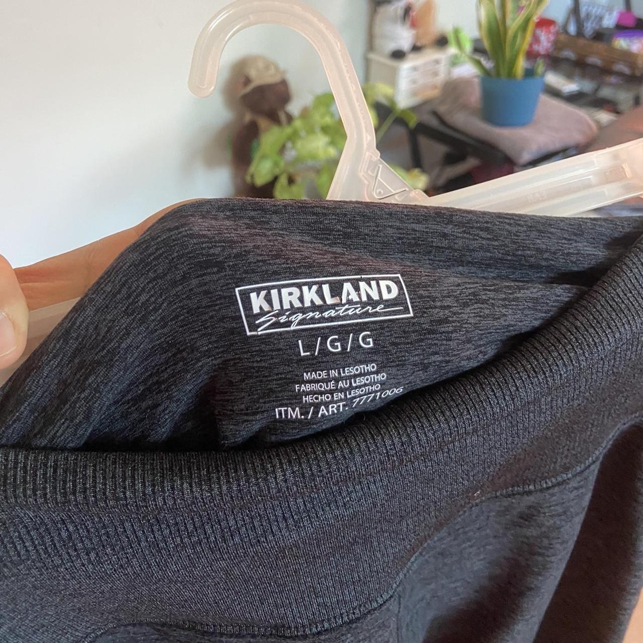 Kirkland leggings never worn. Size L and stretchy - Depop