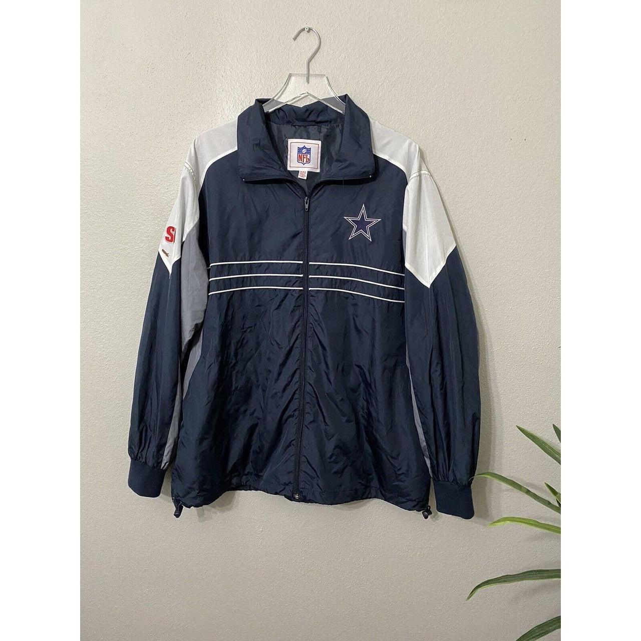 Vintage Dallas Cowboys puffer jacket. Full zip and - Depop