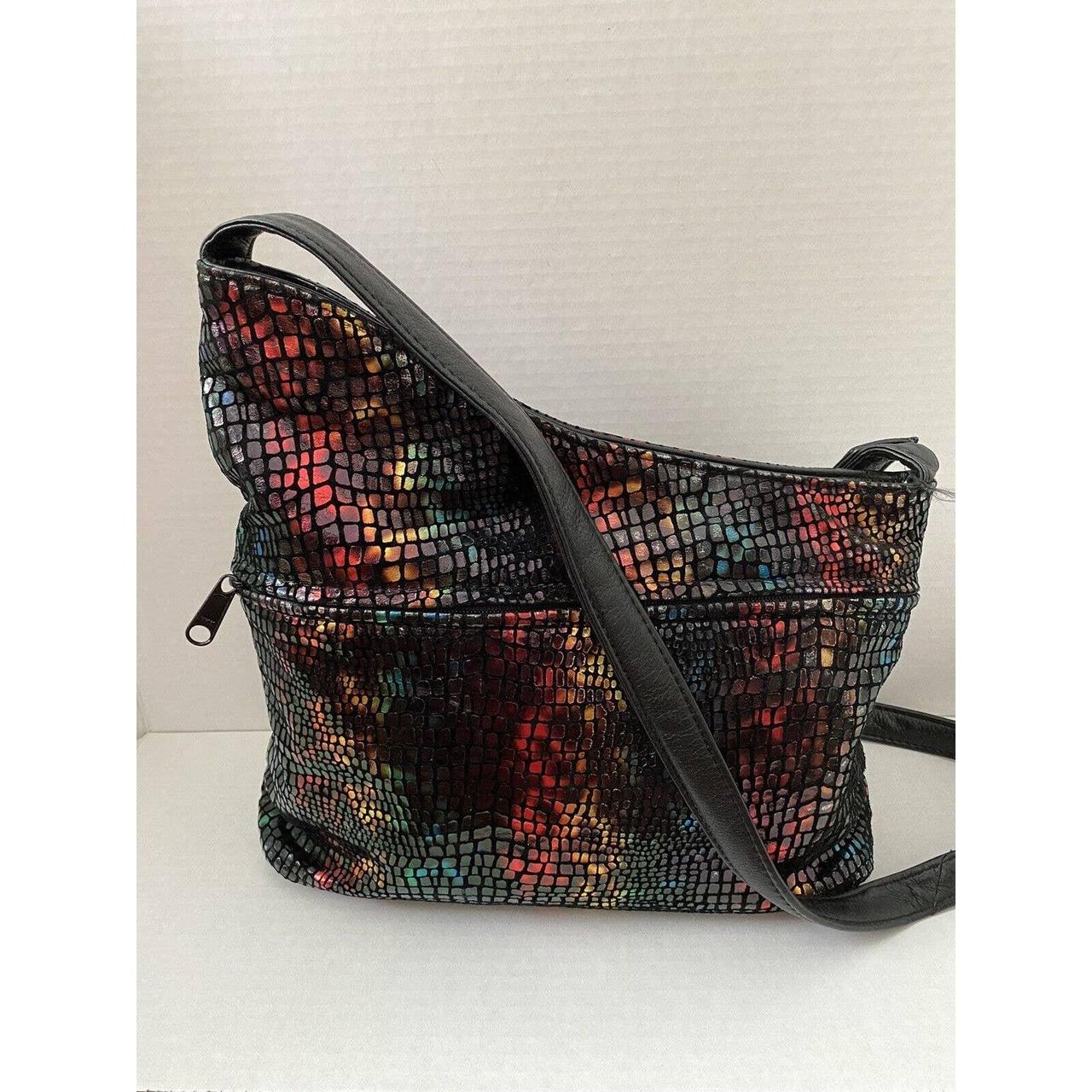 Vintage DAWLI Genuine Leather Shoulder Colorful Depop