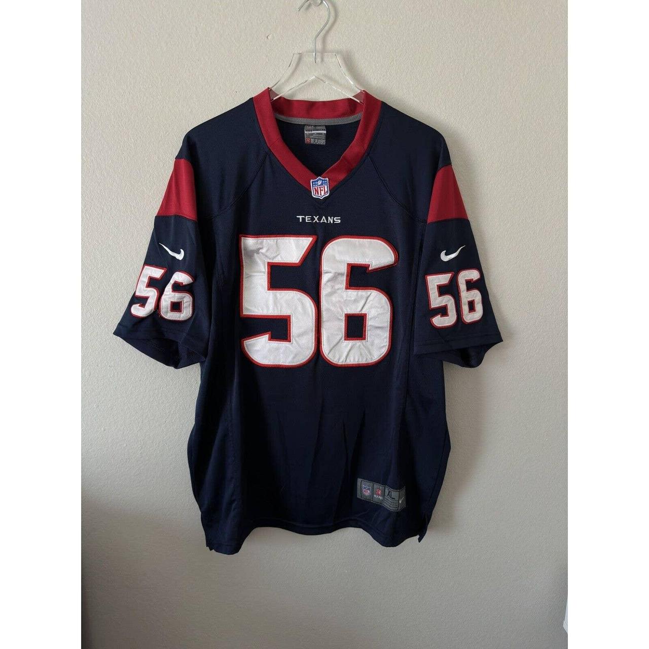 Mens Nike Size 48 BRIAN CUSHING Texans NFL Football Jersey