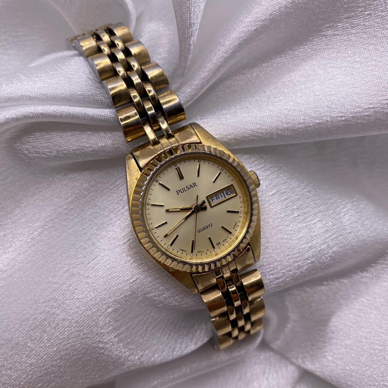 Vintage Dainty Gold Pulsar shops by Seiko Watch