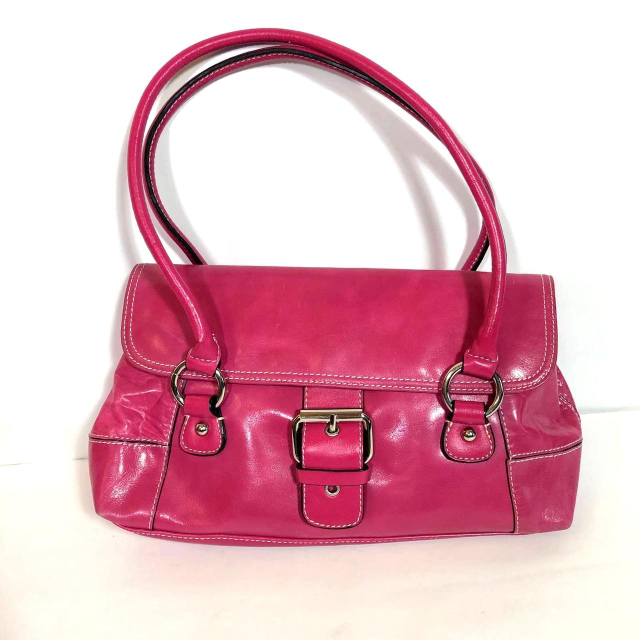 Giani Bernini Red & Black, Genuine Leather Handbag