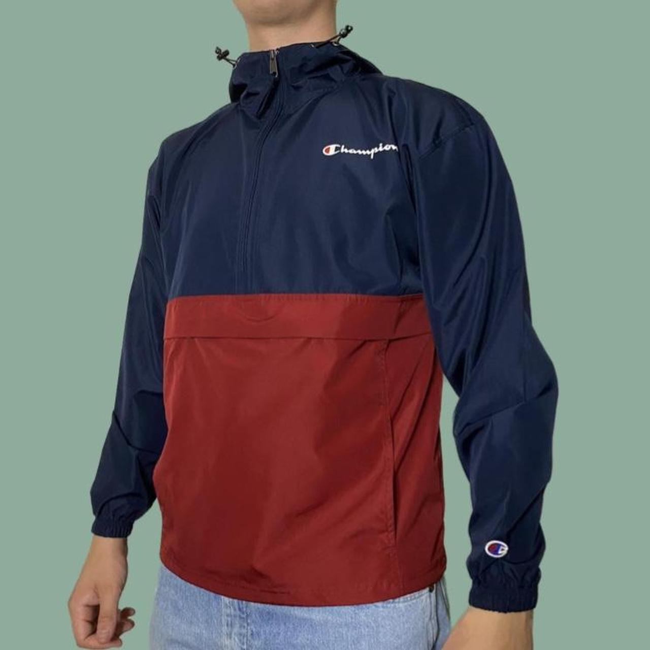 Champion burgundy shop windbreaker