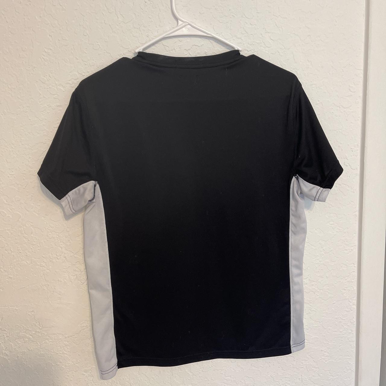 Black and White Polo Tee - Depop