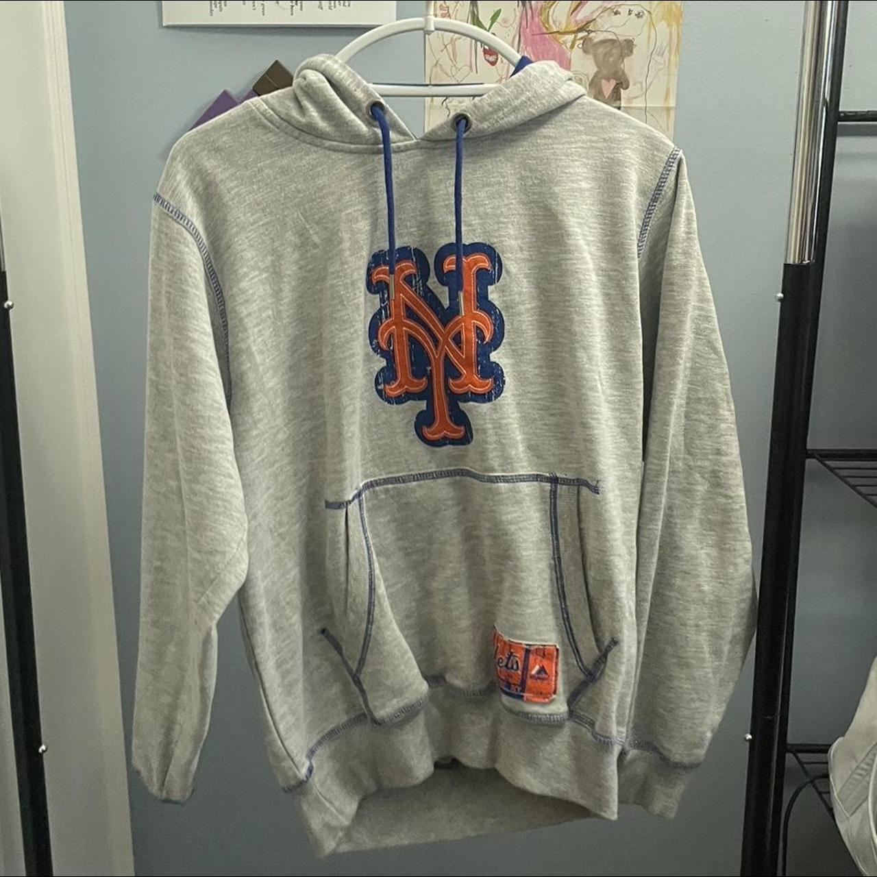 Mets NY baseball sweatshirt hoodie Worn but in good - Depop