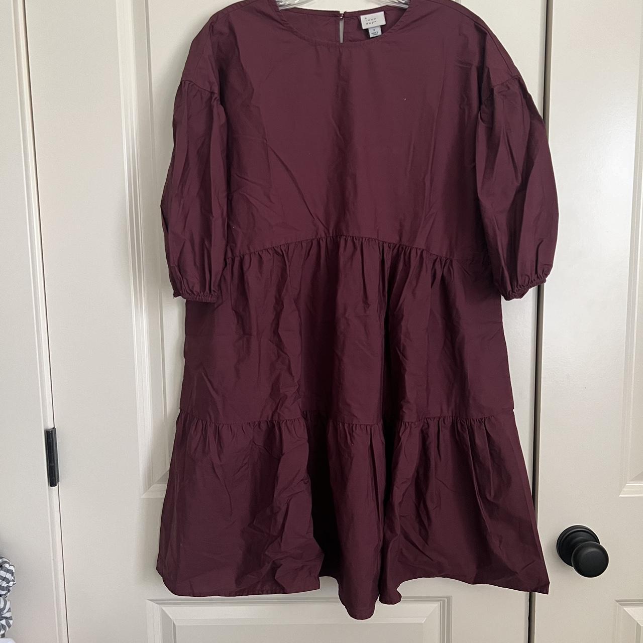 A new day burgundy dress best sale