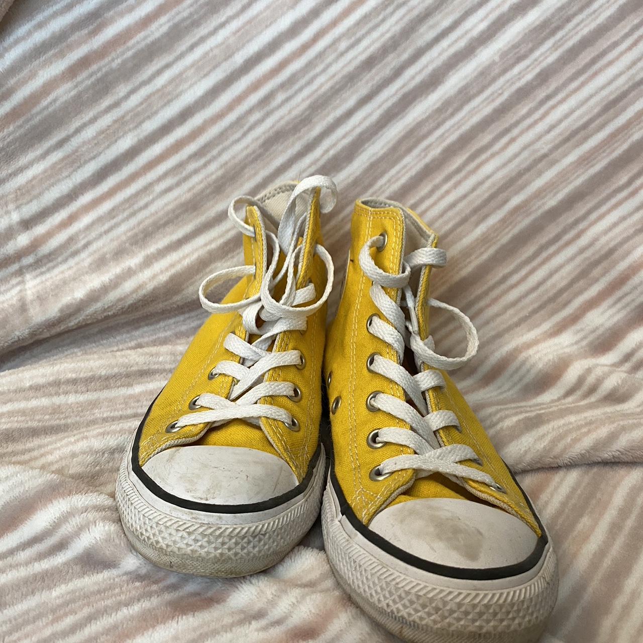 White high top converse deals size 5