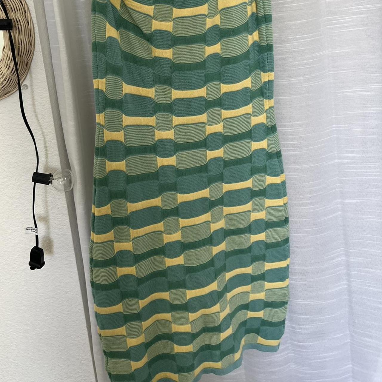 Cotton On Women's Blue and Green Dress Depop