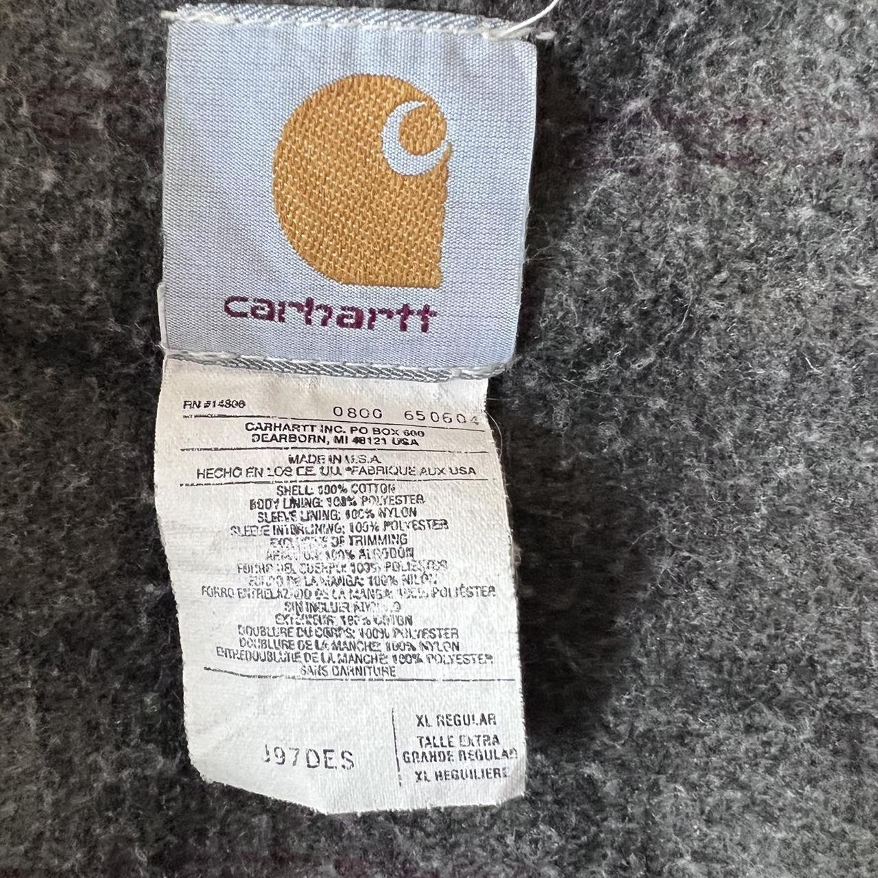 Vintage Carhartt J97 DES Detroit Jacket Grey XL In... - Depop