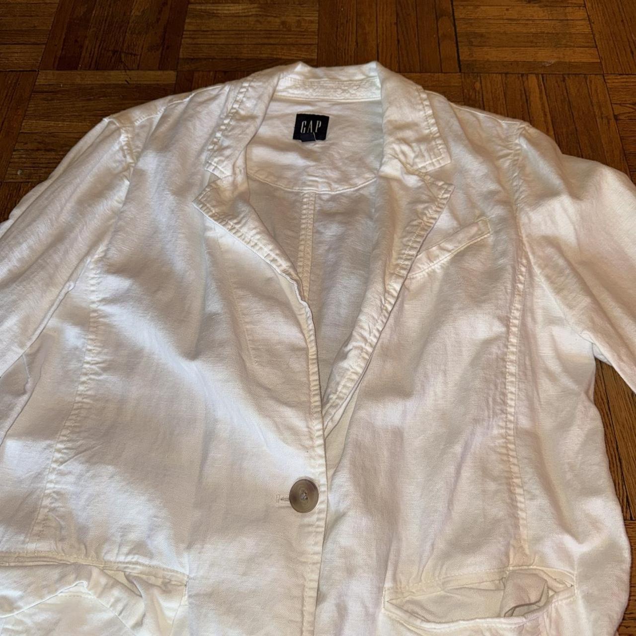 Gap Women's Jacket - White - M – White Gap button… - image 3