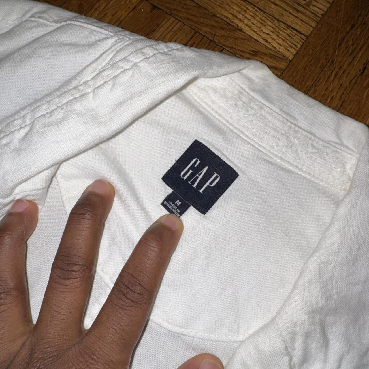 Gap Women's Jacket - White - M – White Gap button… - image 2