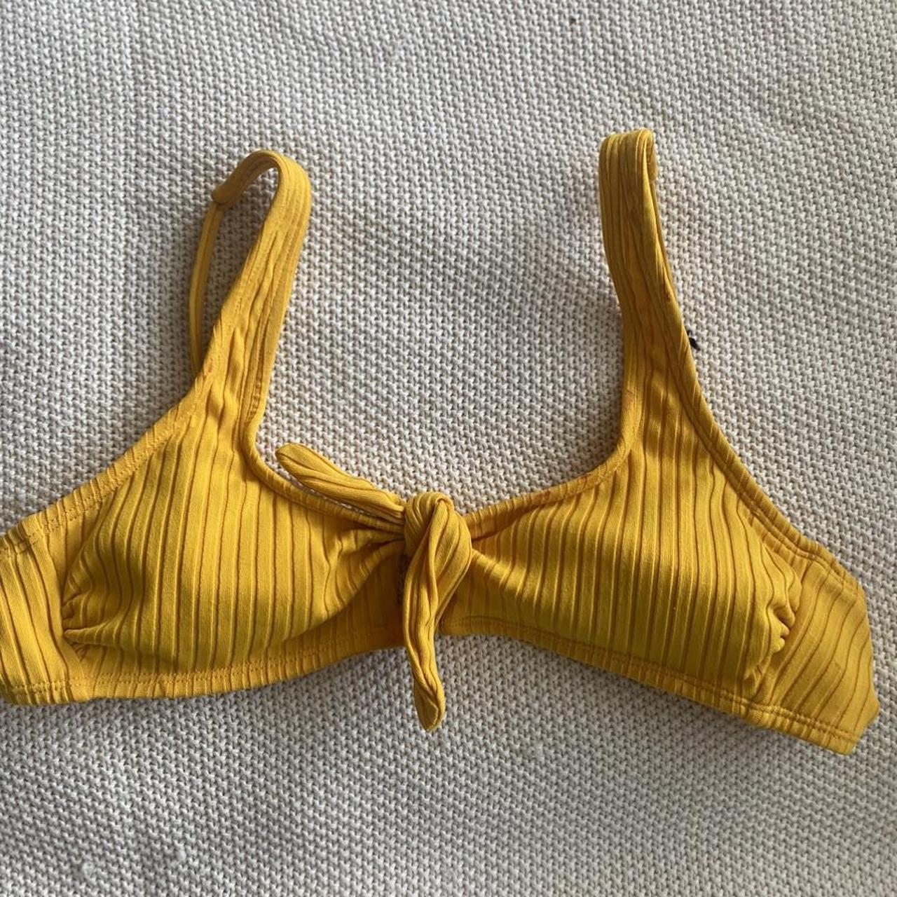 Xhilaration Women S Yellow Bikini And Tankini Tops Depop