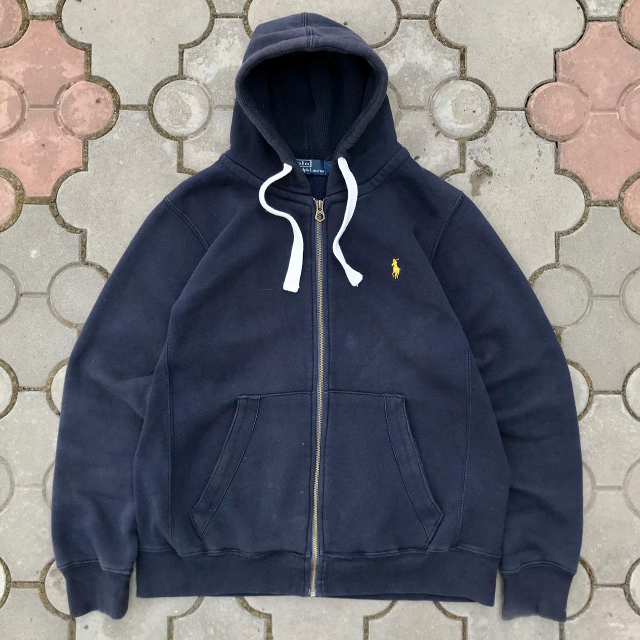 Navy blue and yellow best sale polo hoodie