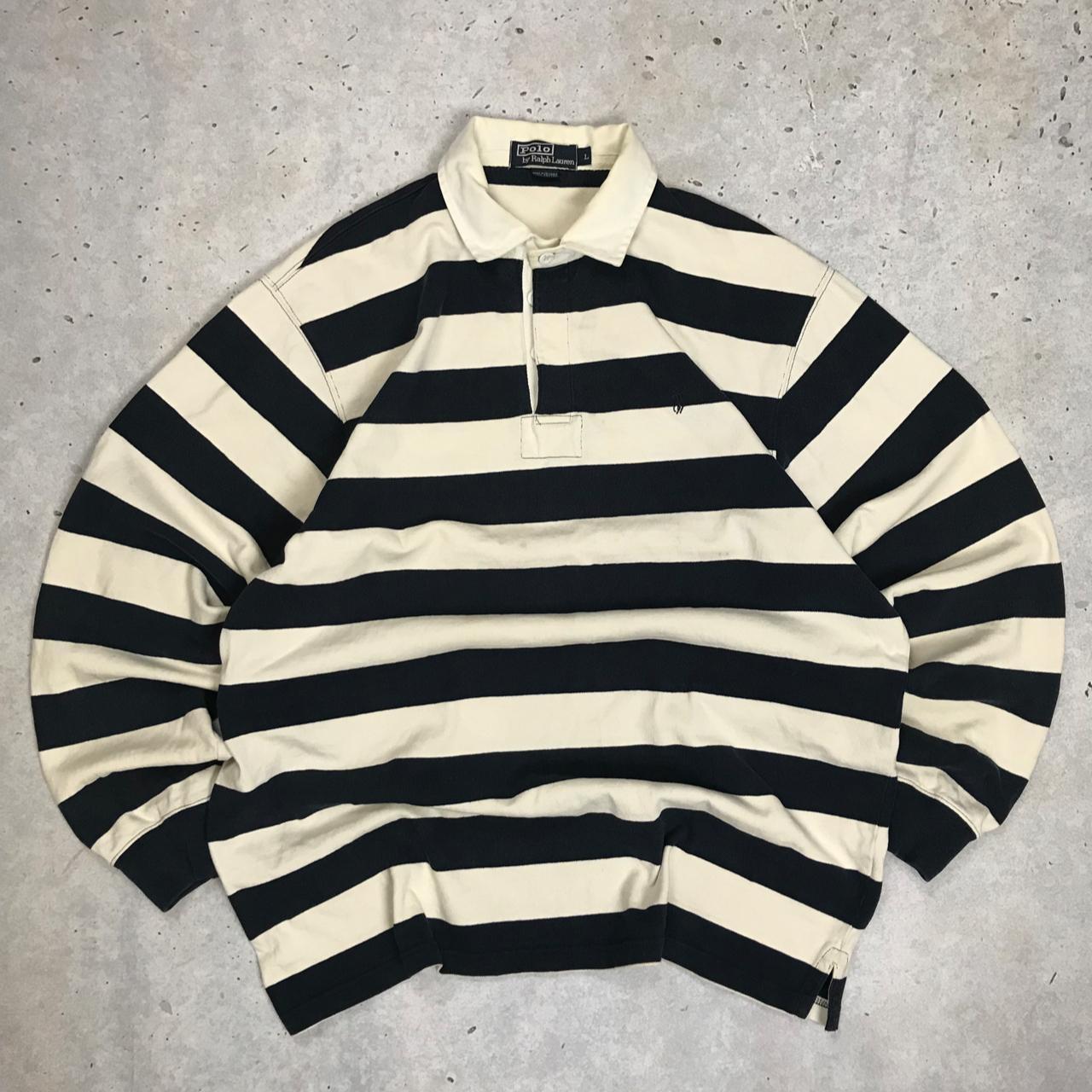 Vintage Stripped Ralph Lauren Turtleneck - Depop