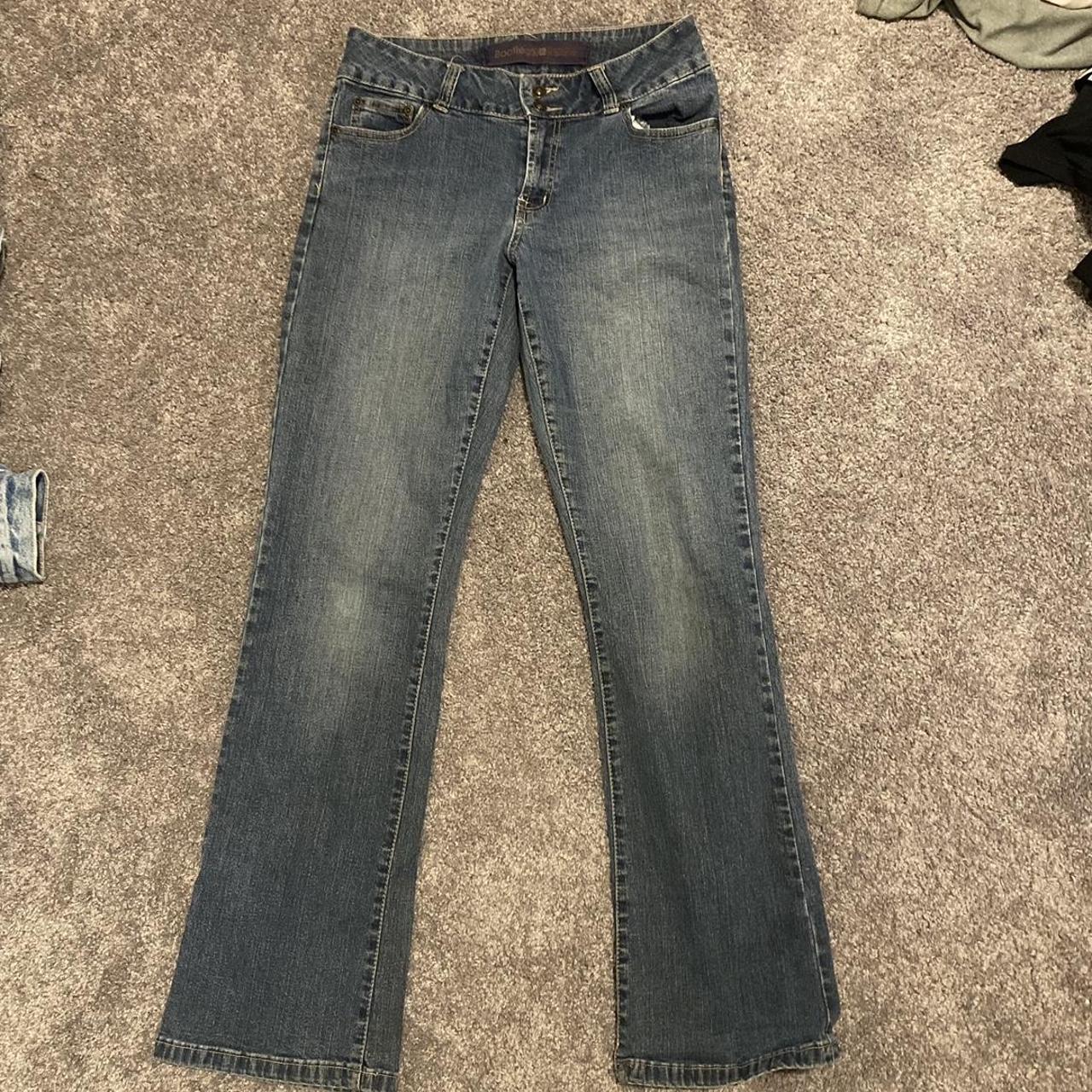 low rise flared jeans - Depop