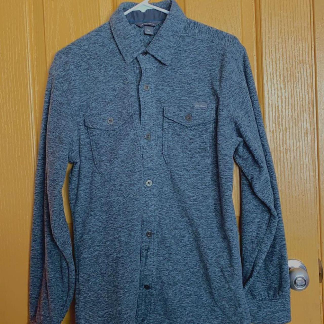 Eddie Bauer Men's Grey Shirt | Depop