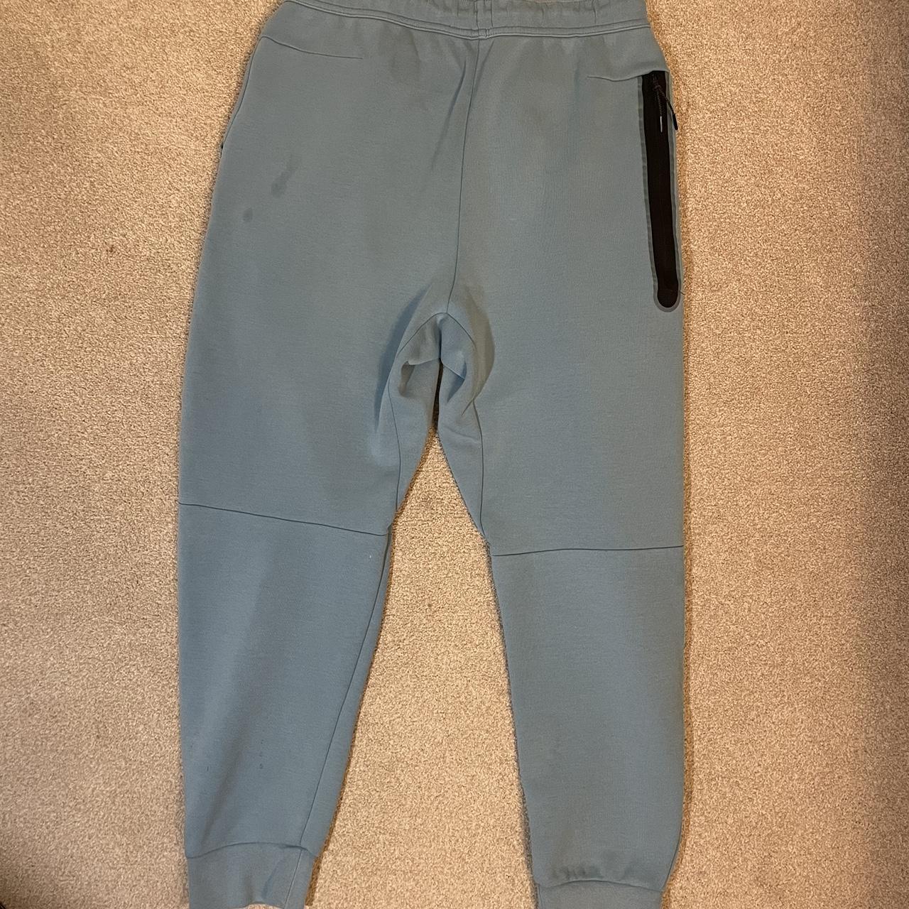 Light blue tech fleece joggers, open to offers. Depop