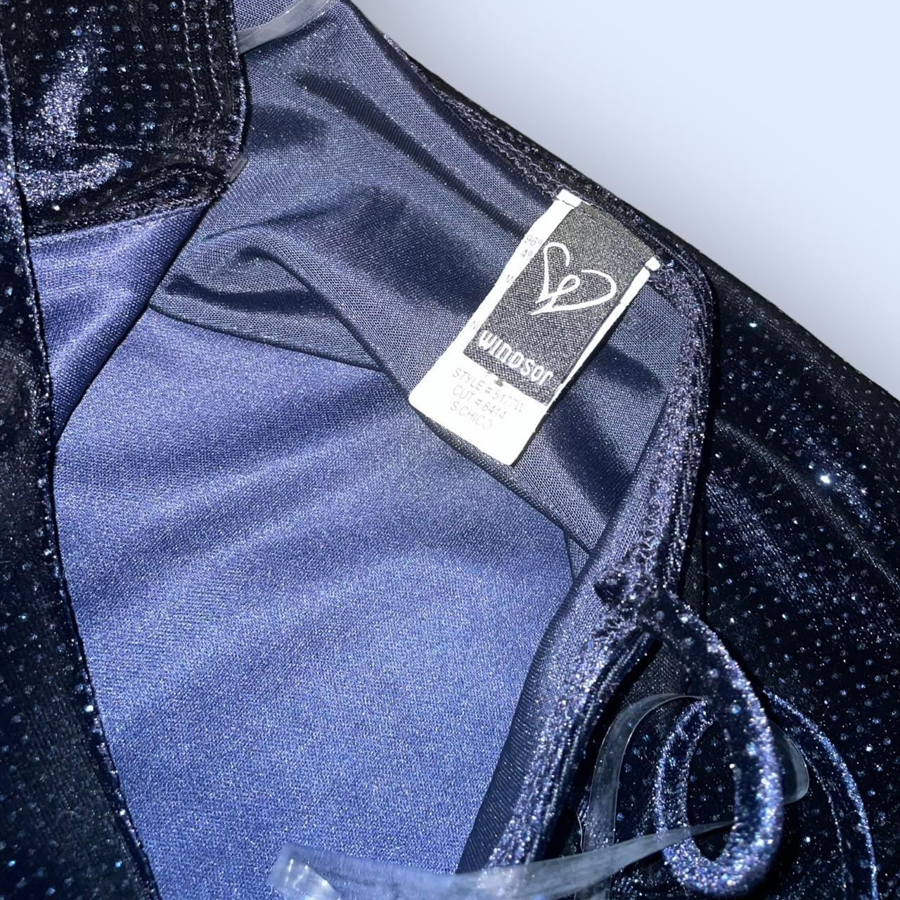 Windsor Blue Sparkly Cocktail Dress Description... Depop