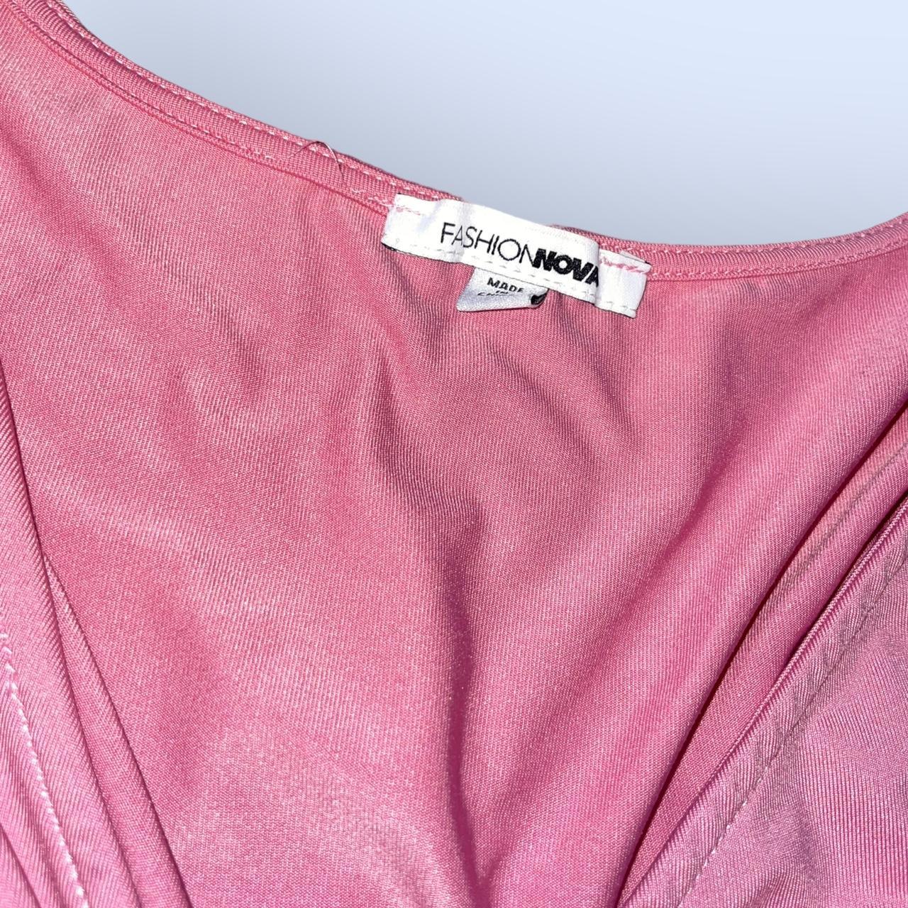 Fashion Nova Women's Pink Dress Depop