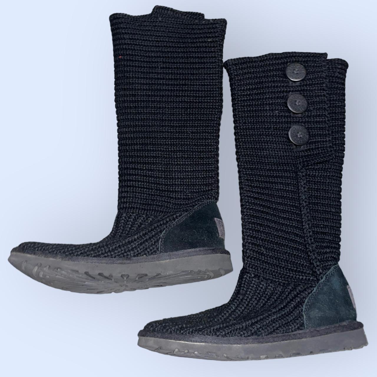 Black hotsell knit uggs