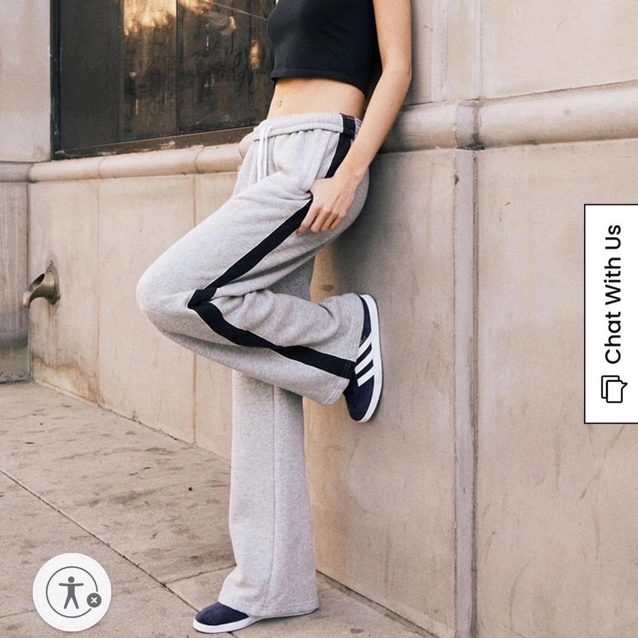 Stripe Sweatpants Grey Brandy Sweatpants Brandy Melville
