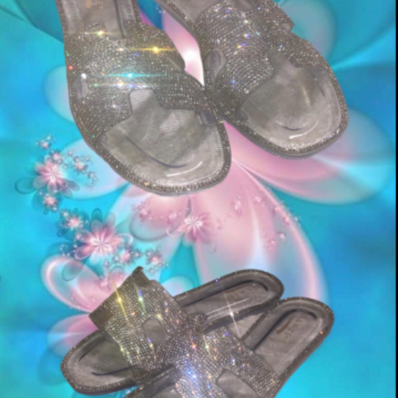 Bling sandals size 8 hot sale