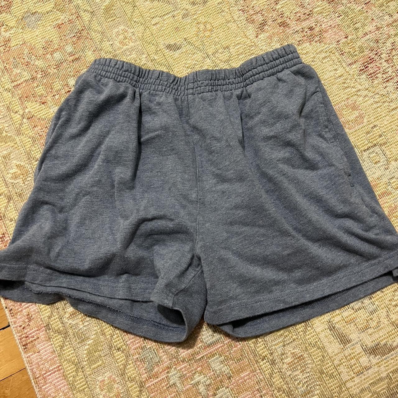 Women's Blue and Grey Shorts | Depop