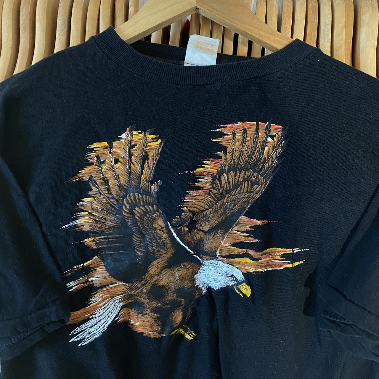 Vintage 1970s made in USA eagle shirt size Medium Depop