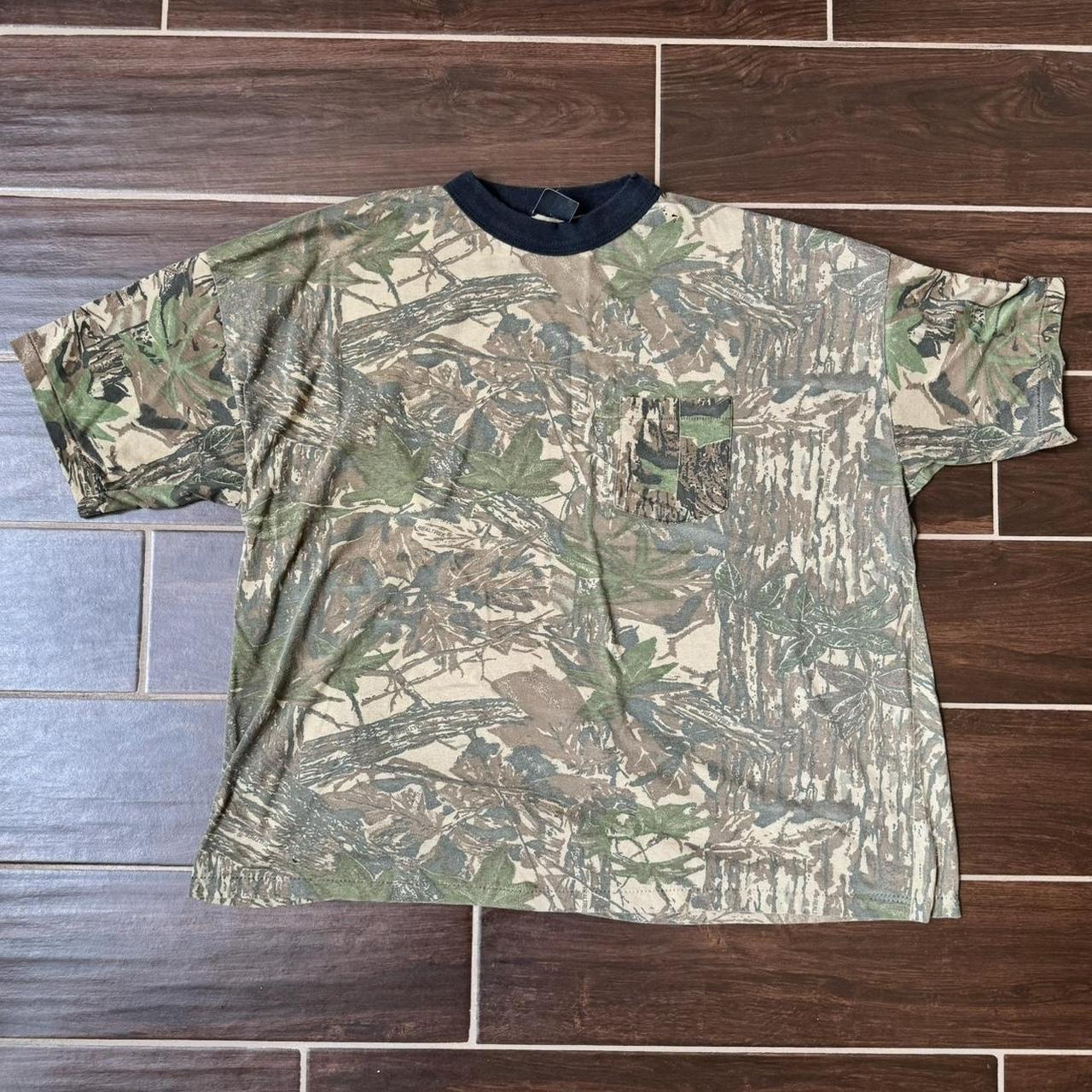 Vintage 90s made in USA Camo shirt size XL - Depop