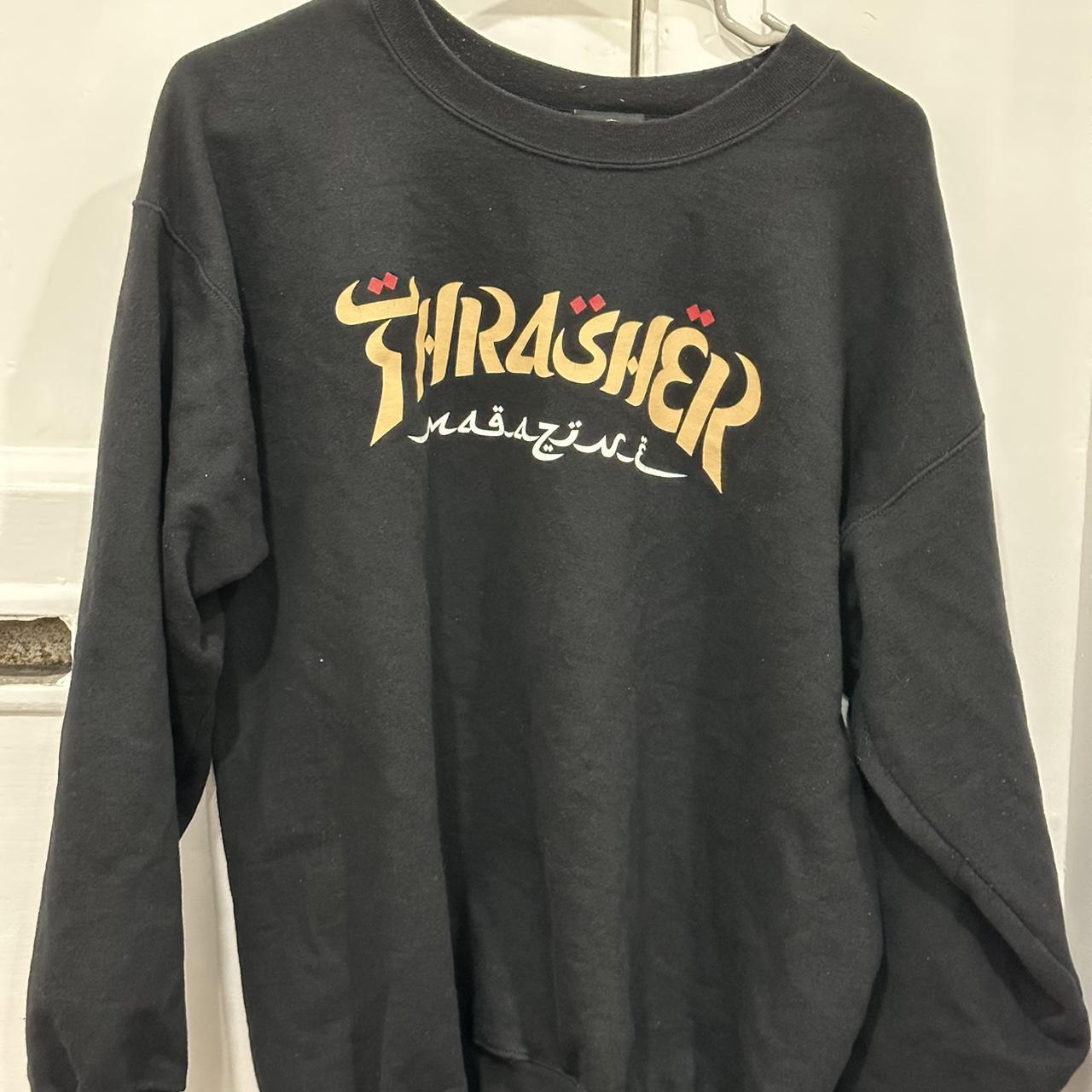 Thrasher crewneck. Size medium loose fit can fit a Depop