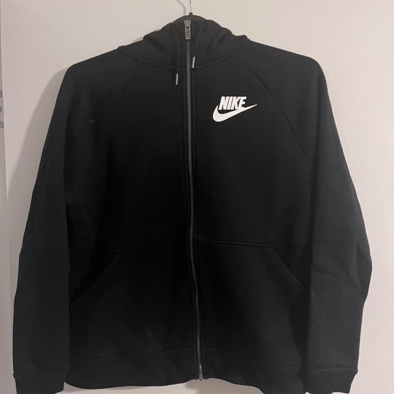 Nike Black Zip Hoodie Size M Worn a couple of... - Depop