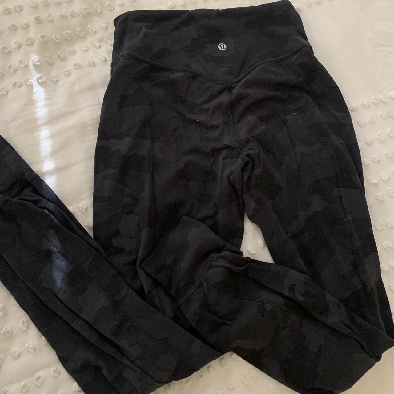 lululemon black camo align leggings - Depop