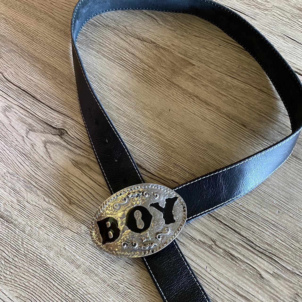 mens black western belt