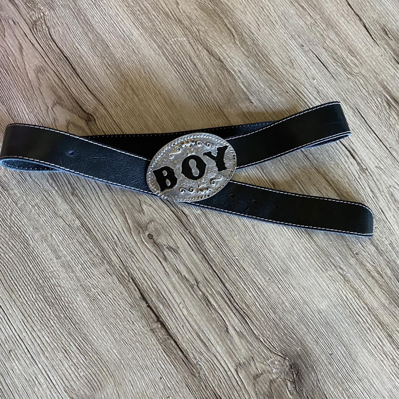 mens black western belt