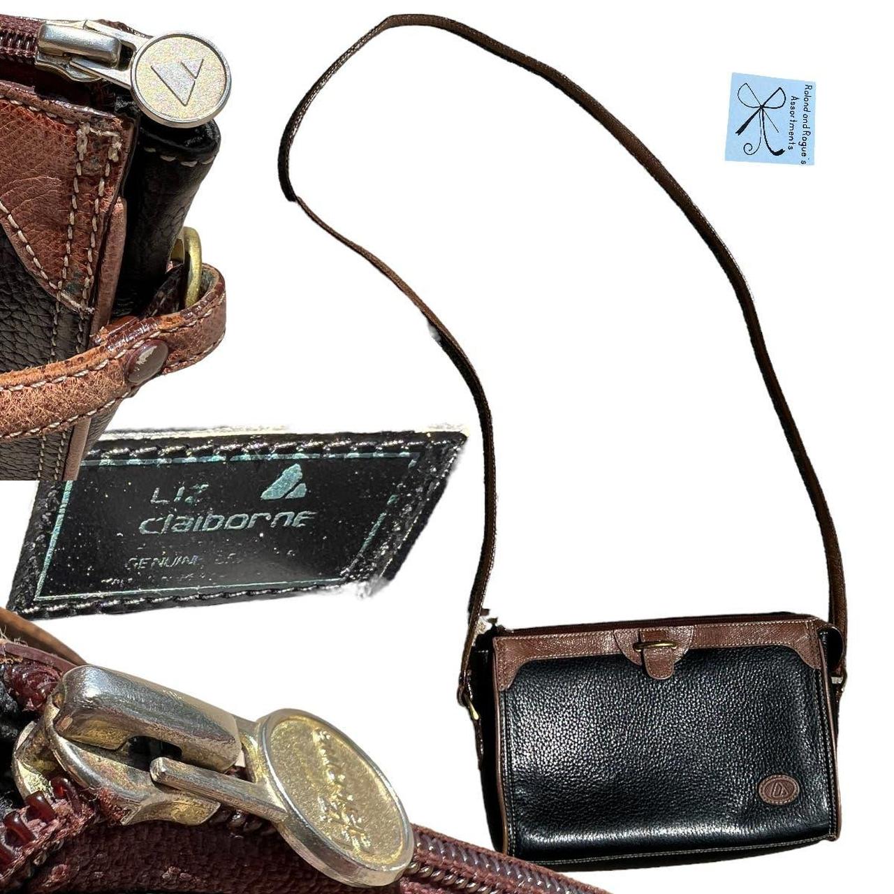 90's Liz Claiborne leather purse Medium size bag... - Depop