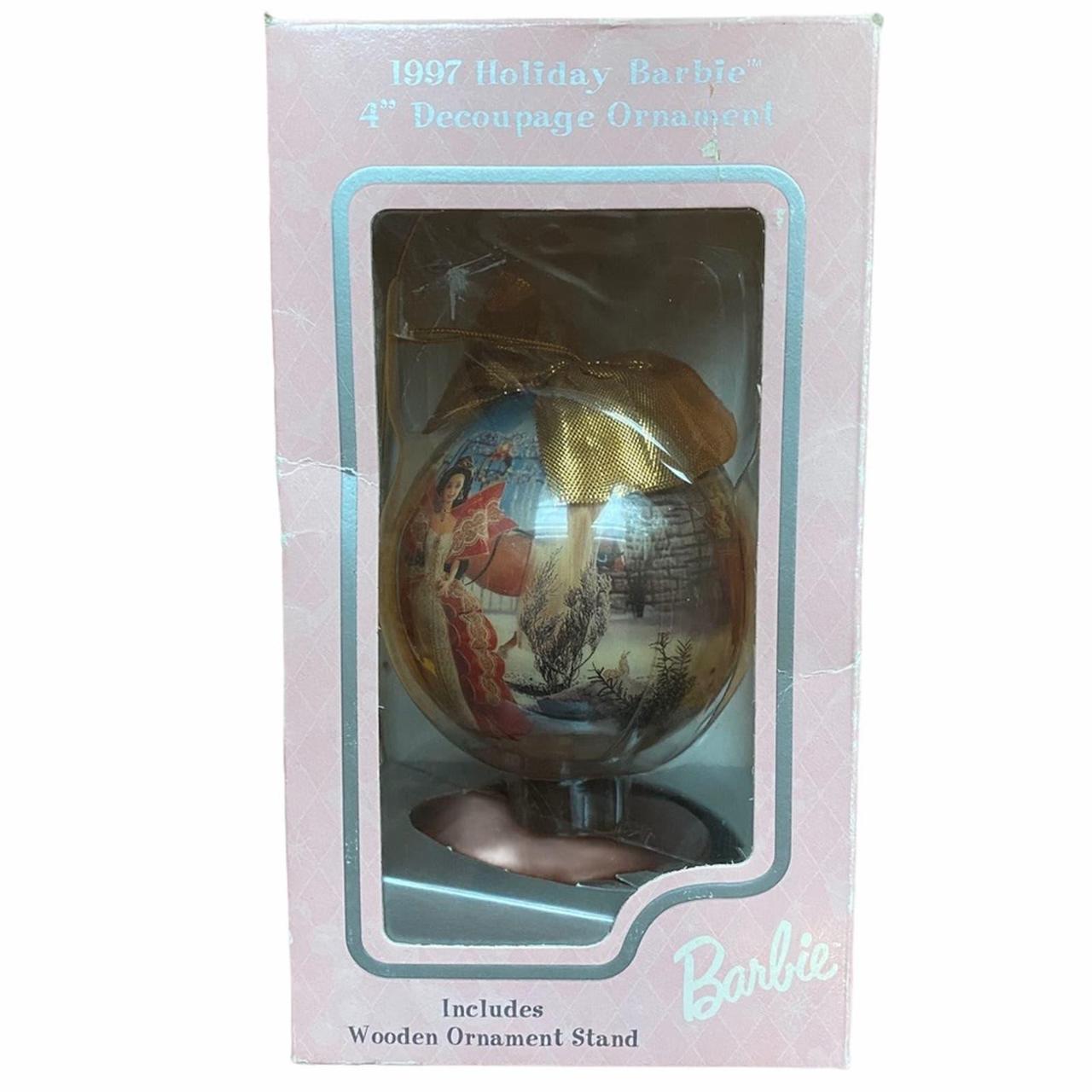 1997 holiday barbie store 4 decoupage ornament