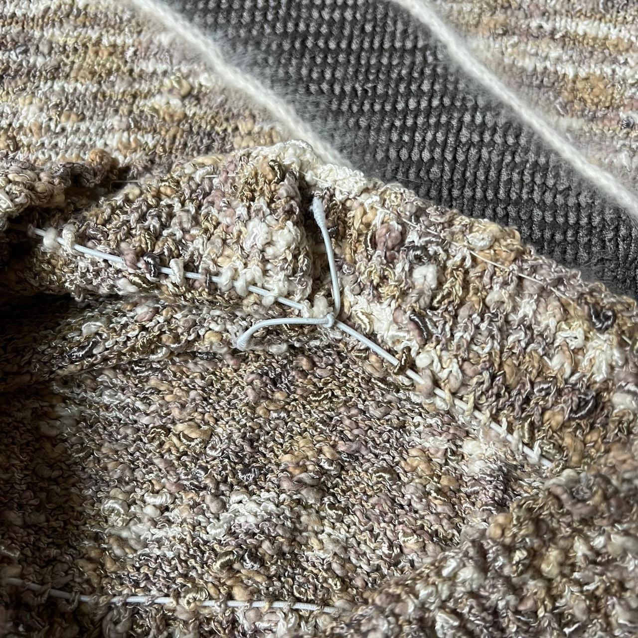 Source Unknown Women's Sweater - White/Brown - S … - image 6