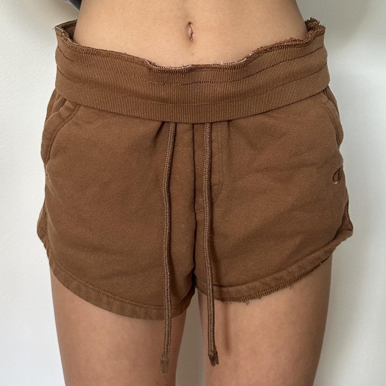 champion shorts womens brown