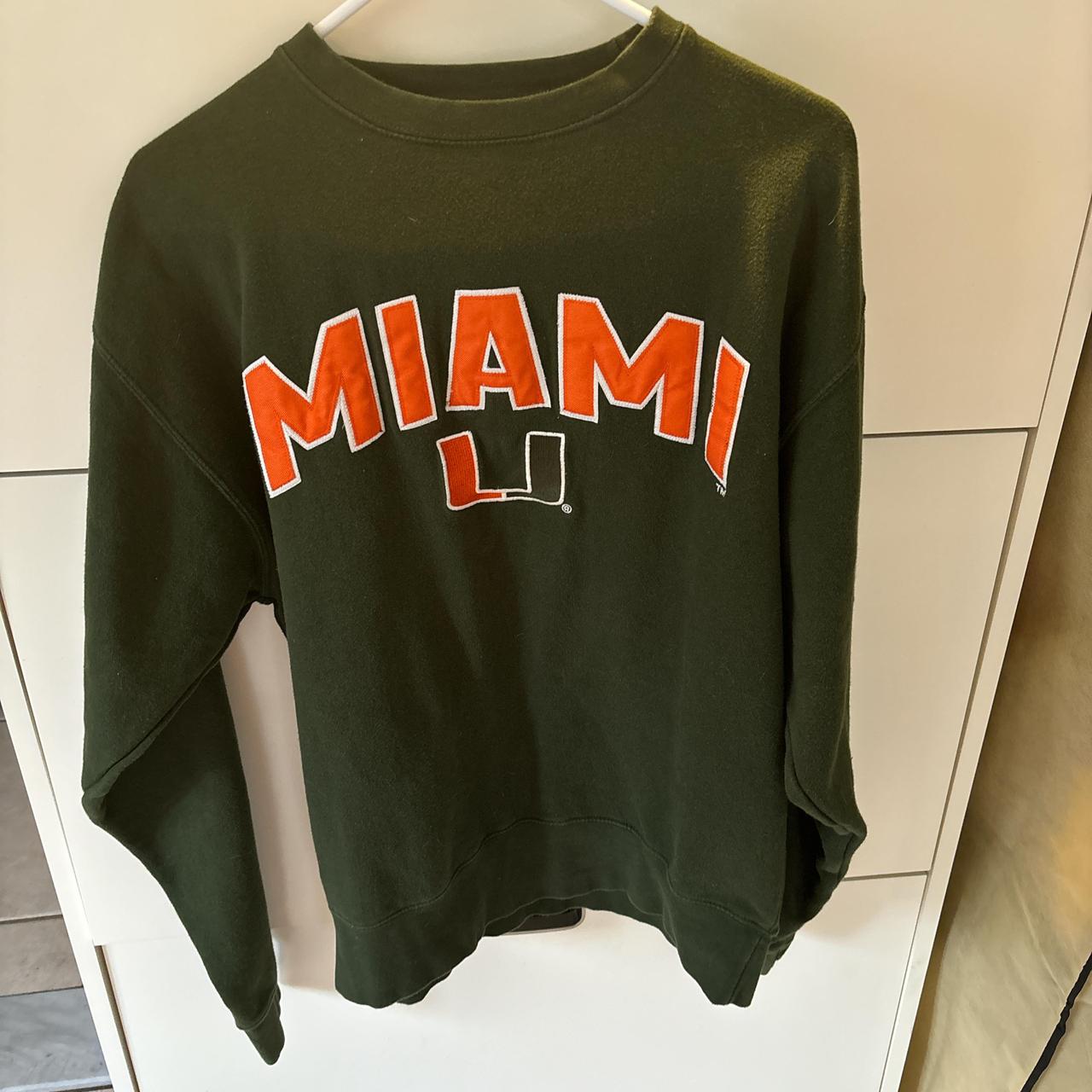 Vintage J America Miami Hurricanes Crewneck... - Depop